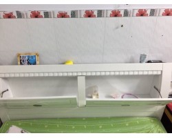 Giường trắng MDF